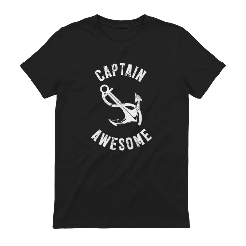 Captain T-Shirt – Classic Script Nautical Tee for Boat Captains, Sailors & Sea Lovers