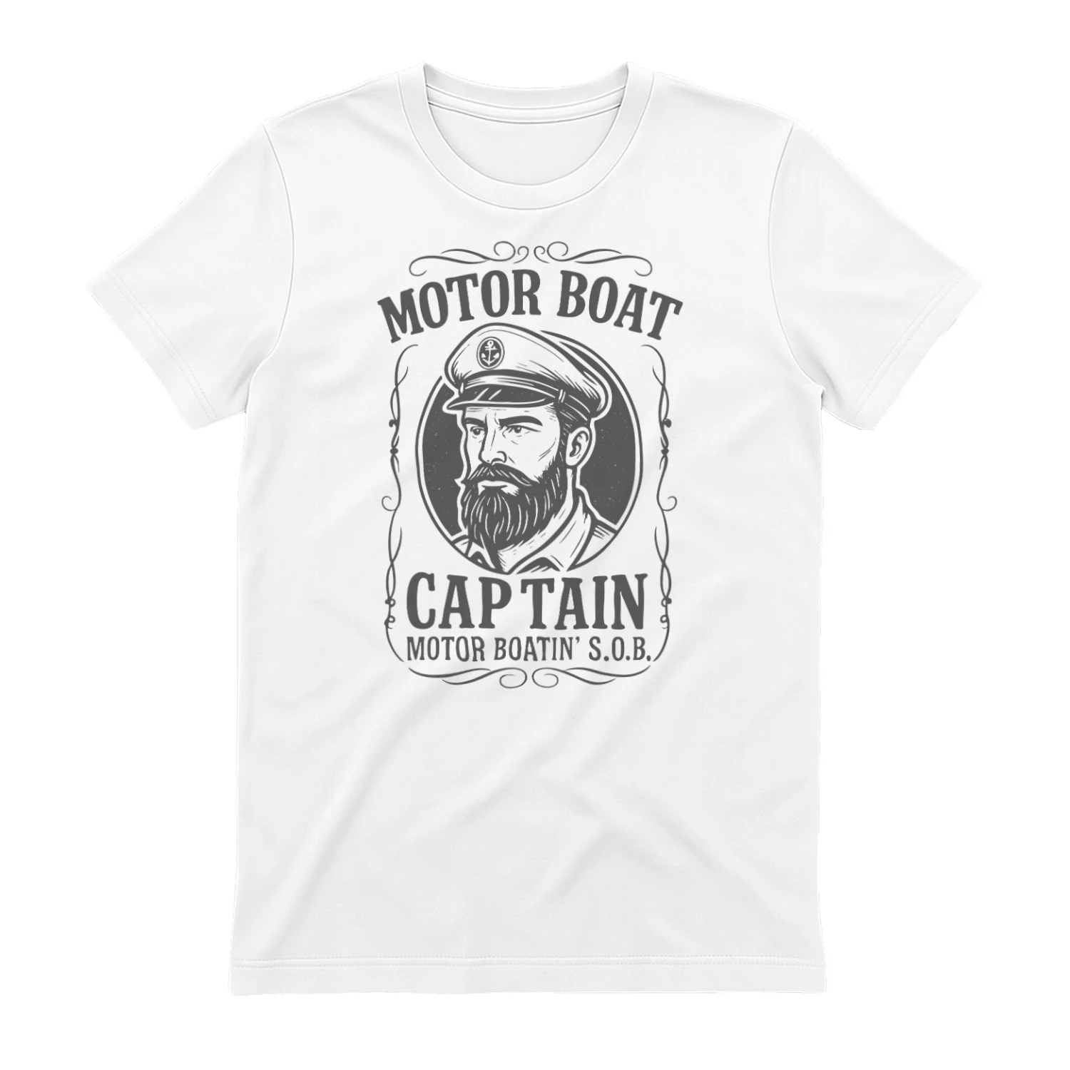 Motor Boat Captain T-Shirt – Motor Boatin’ S.O.B. Gift for Boat Lovers & Sailors