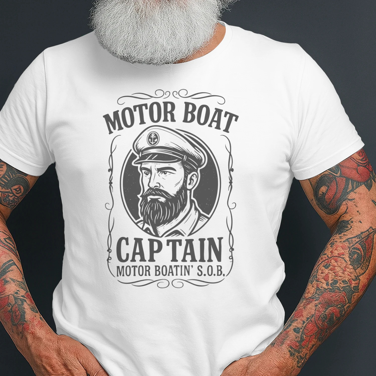 Motor Boat Captain T-Shirt – Motor Boatin’ S.O.B. Gift for Boat Lovers & Sailors