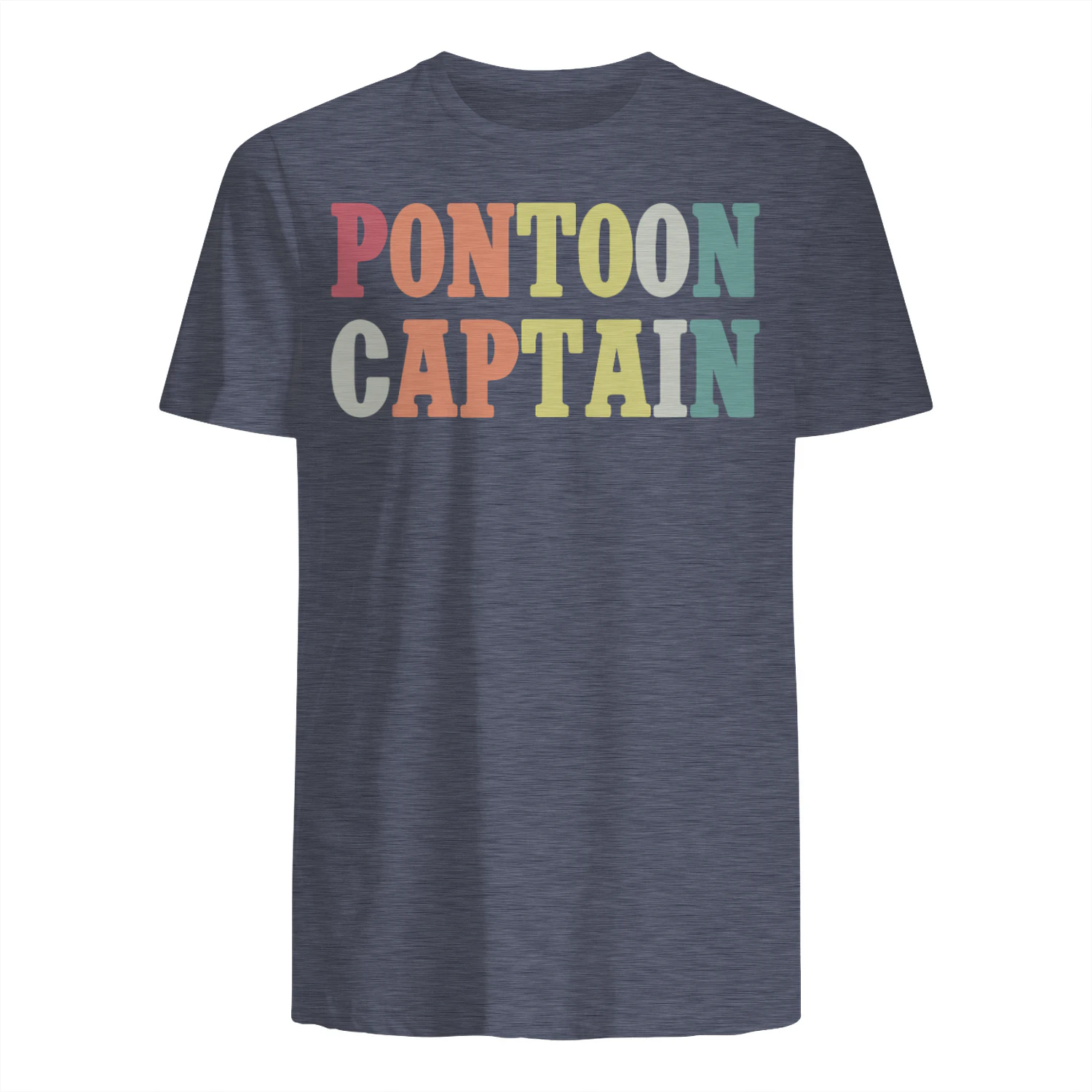 Pontoon Captain T-Shirt – Colorful Retro Boating Gift for Pontoon Boat Lovers