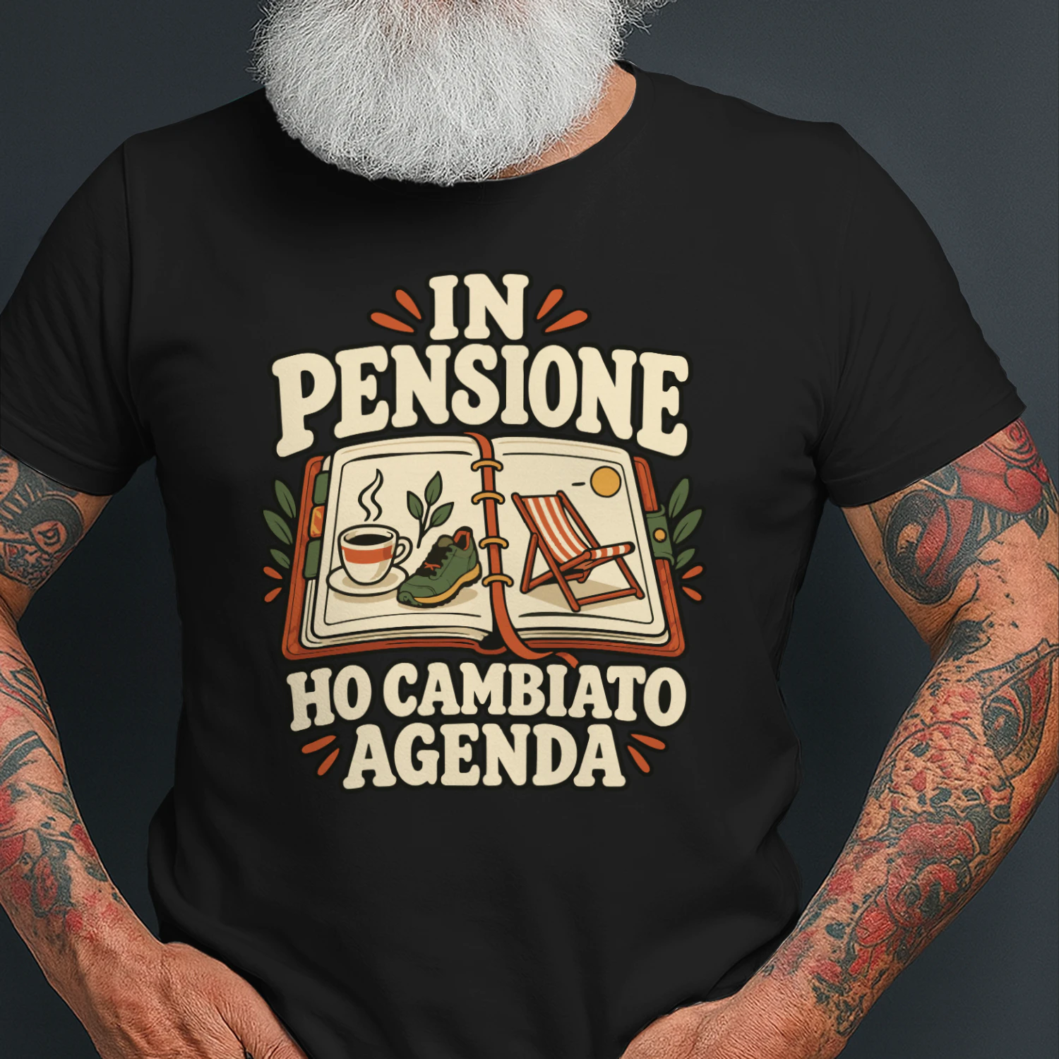 Maglietta Pensionamento Divertente – In Pensione Ho Cambiato Agenda
