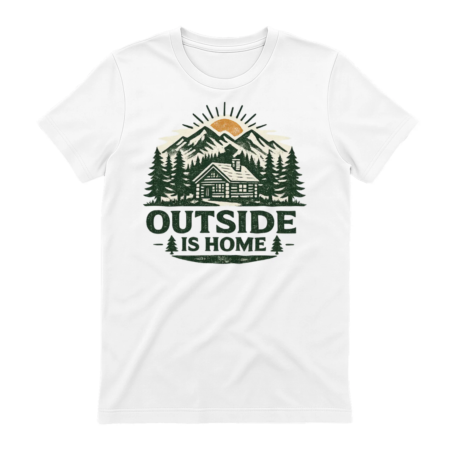 Outside Is Home Vintage Outdoor