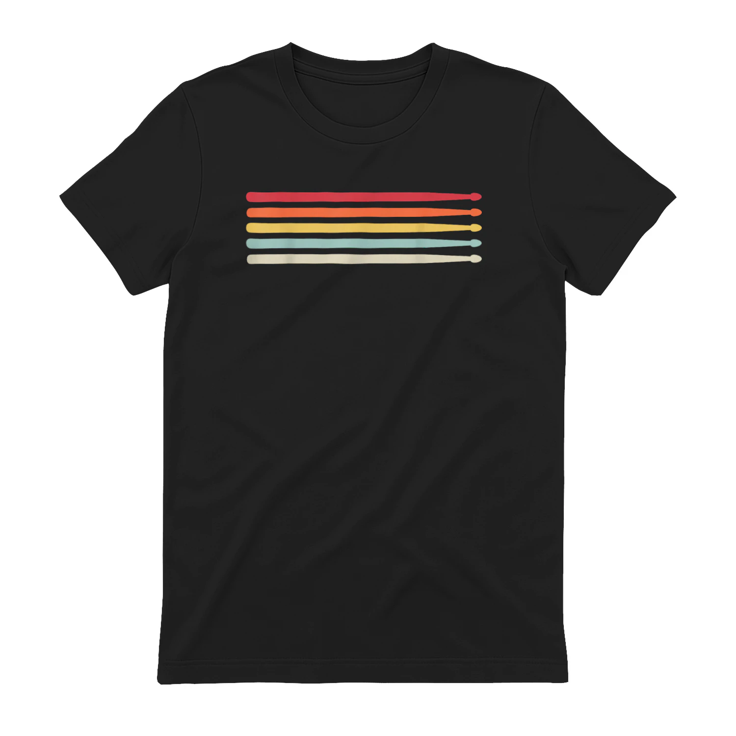 Retro Drummer Vibes Vintage Drumsticks Graphic