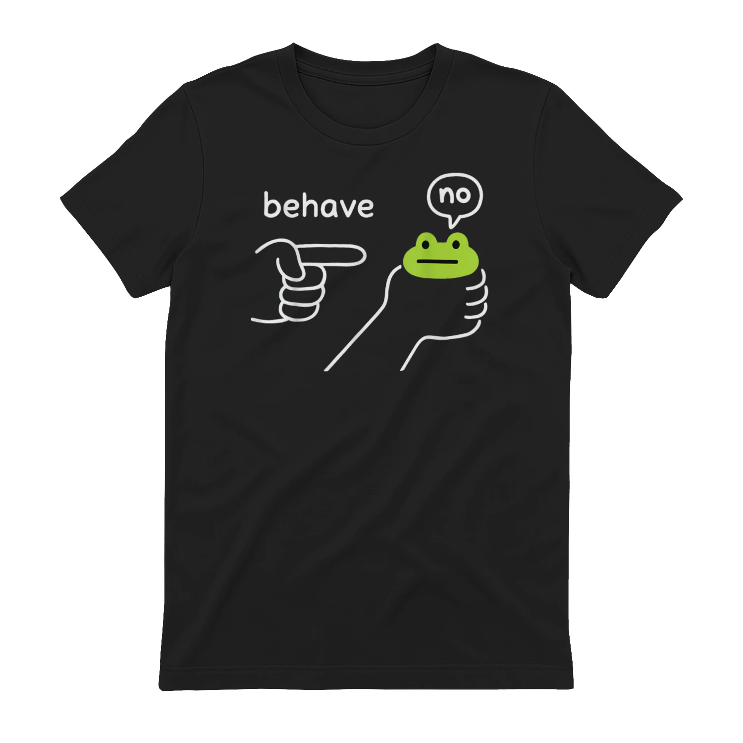 Funny Frog Meme T-Shirt _ Sarcastic Cartoon Tee _ Animal Lover Gift UK