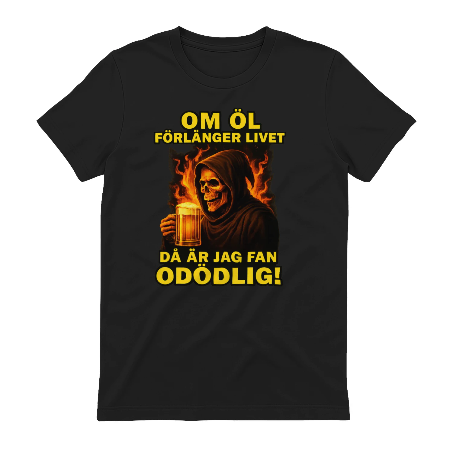 Om Öl Förlänger Livet Då Är Jag Fan Odödlig! Funny Swedish Beer