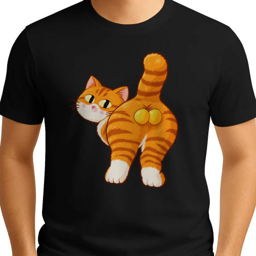 Cheeky Orange Cat – Funny Cute Cat Lover Graphic🐱🧡