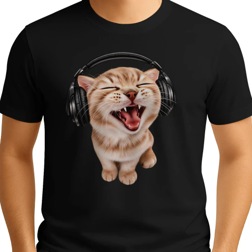 Funny Singing Cat – Music Lover Cat Graphic _ Cat Lover Giftt