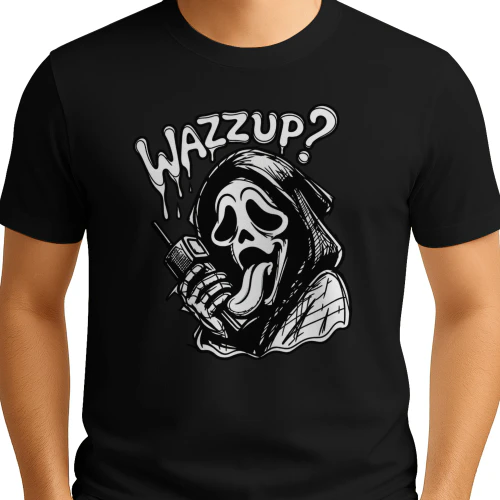 Wazzup Horror – Funny Spooky Ghost Graphic _ Halloween Streetwear