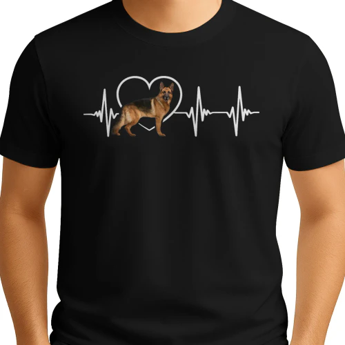 German Shepherd Heartbeat – Dog Lover Vintage