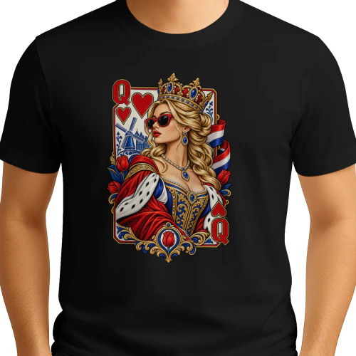 Queen of Hearts Netherlands – Dutch Royal Queen Graphic 🇳🇱❤️