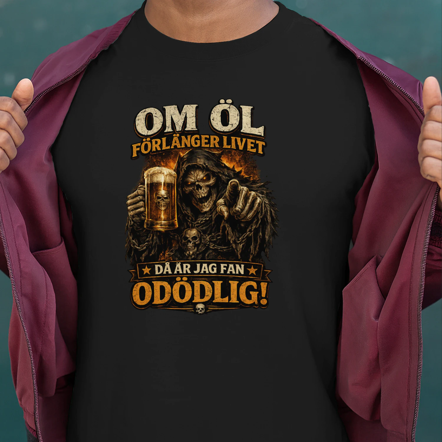 En Öl Om Dagen Håller Döden Borta