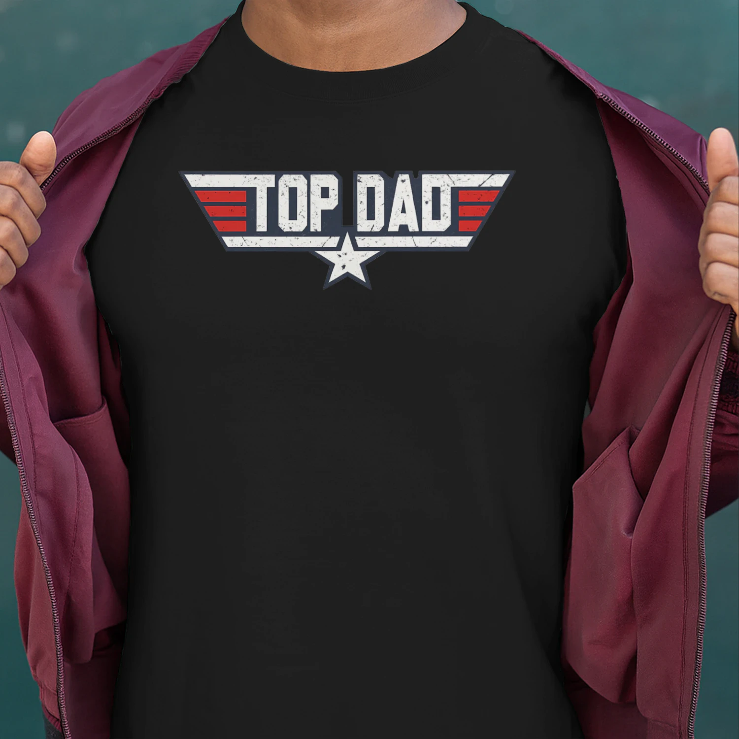 Top Dad Vintage Patriotic Father's Day