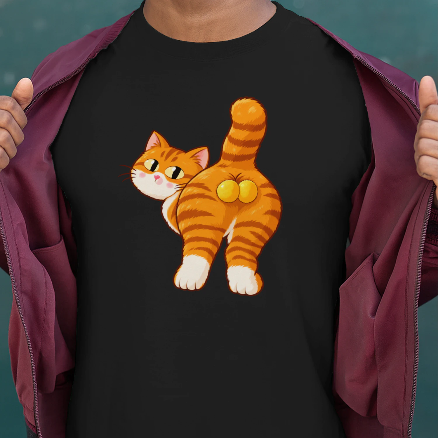 Cheeky Orange Cat – Funny Cute Cat Lover Graphic🐱🧡