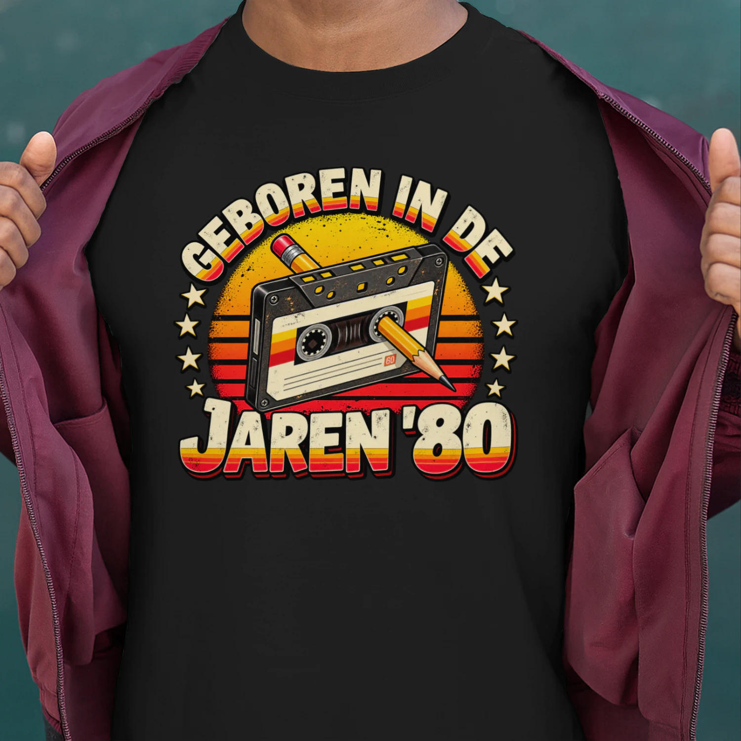 Geboren in de Jaren 80 – Vintage Retro Cassette Design 🎵