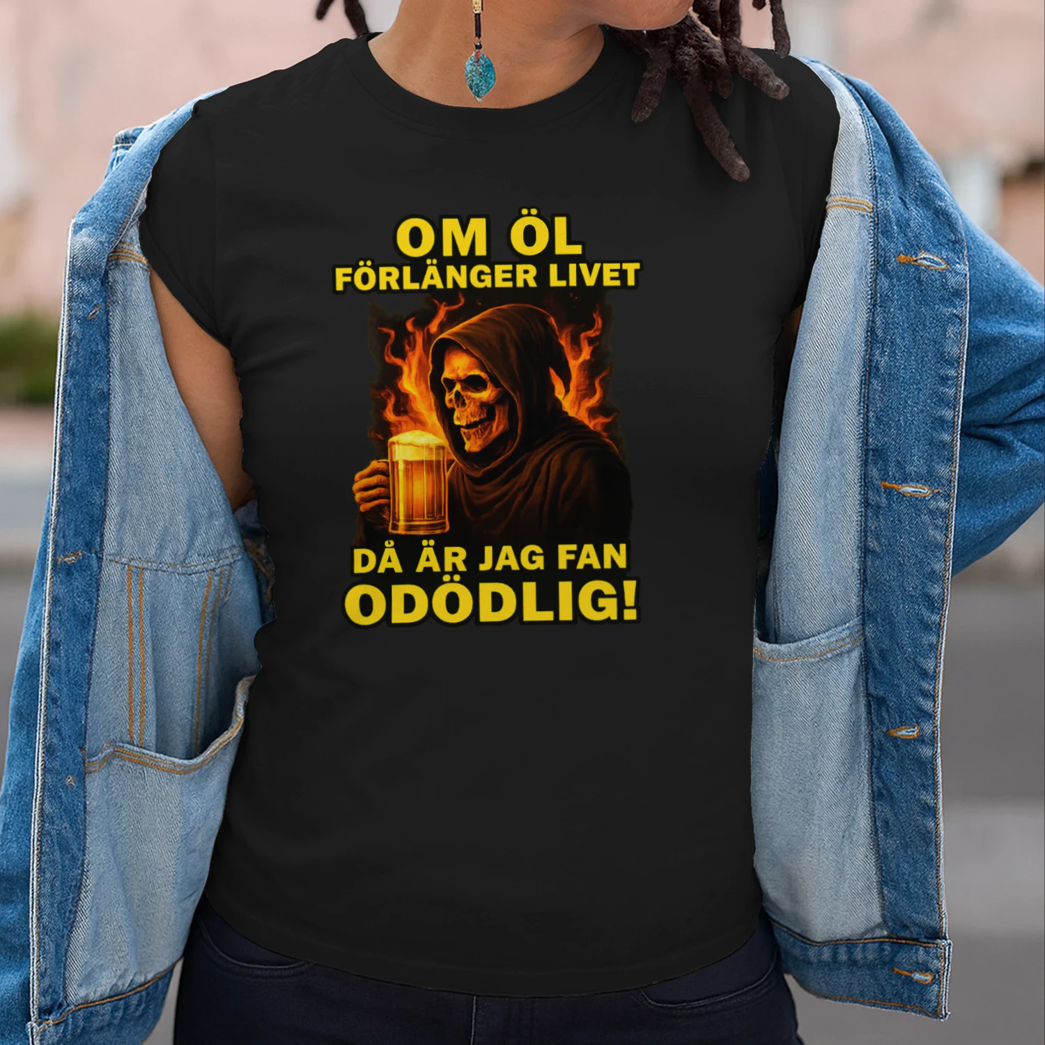 Om Öl Förlänger Livet Då Är Jag Fan Odödlig! Funny Swedish Beer
