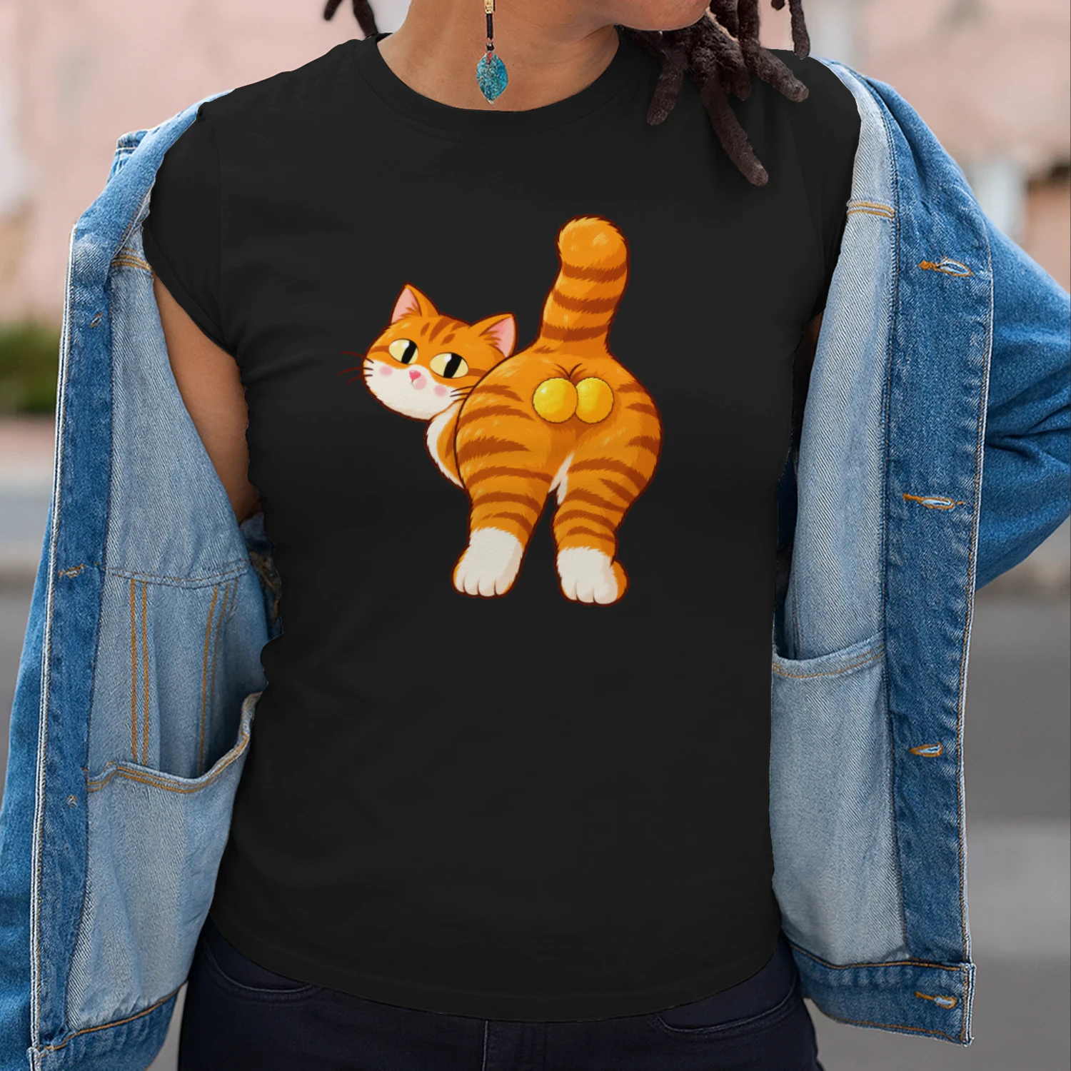 Cheeky Orange Cat – Funny Cute Cat Lover Graphic🐱🧡