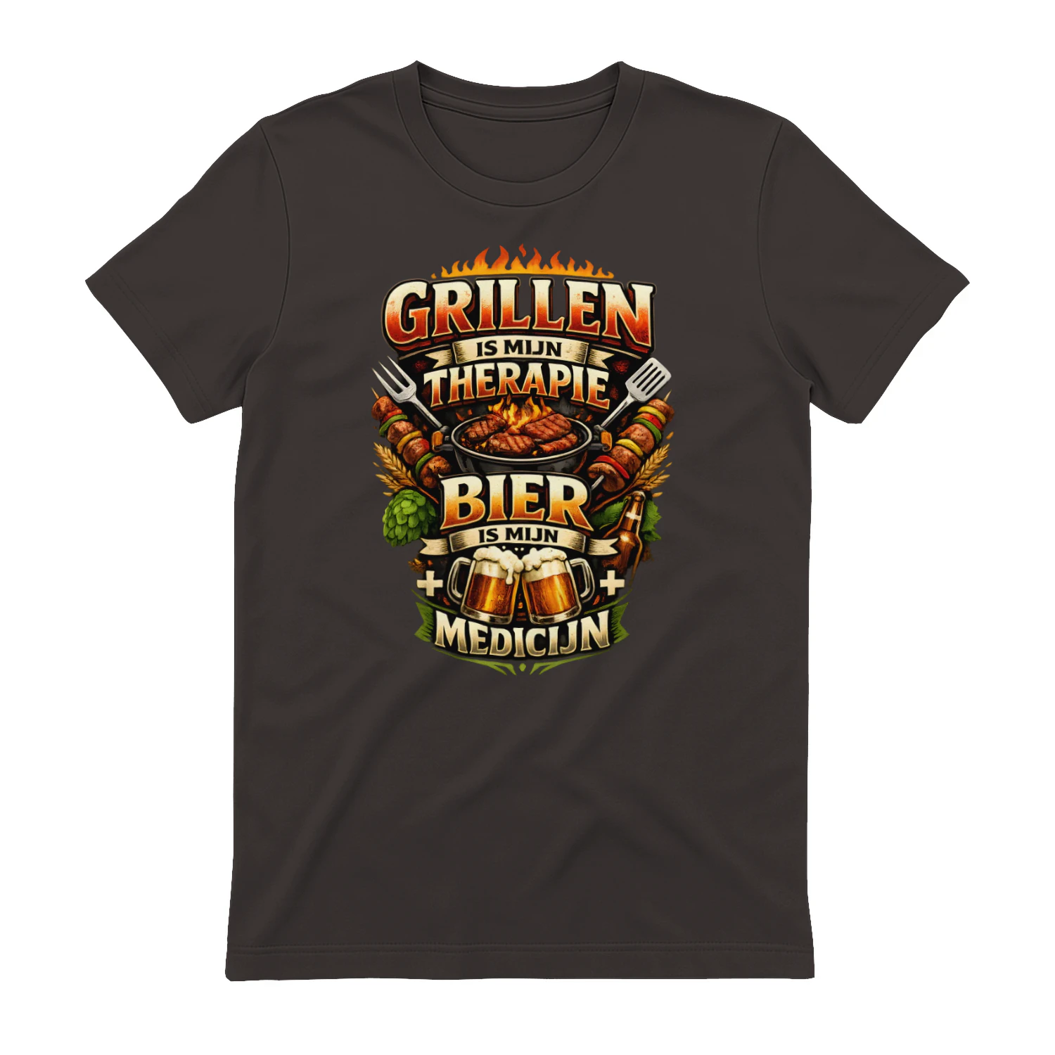 GRILLEN IS MIJN THERAPIE, BIER IS MIJN MEDICIJN