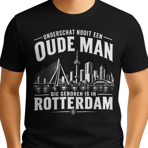 NL WHITE NEVER UNDERESTIMATE AN OLD MAN BORN IN ROTTERDAM