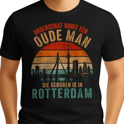 ONDERSCHAT NOOIT EEN OUDE MAN DIE GEBOREN IS IN ROTTERDAM