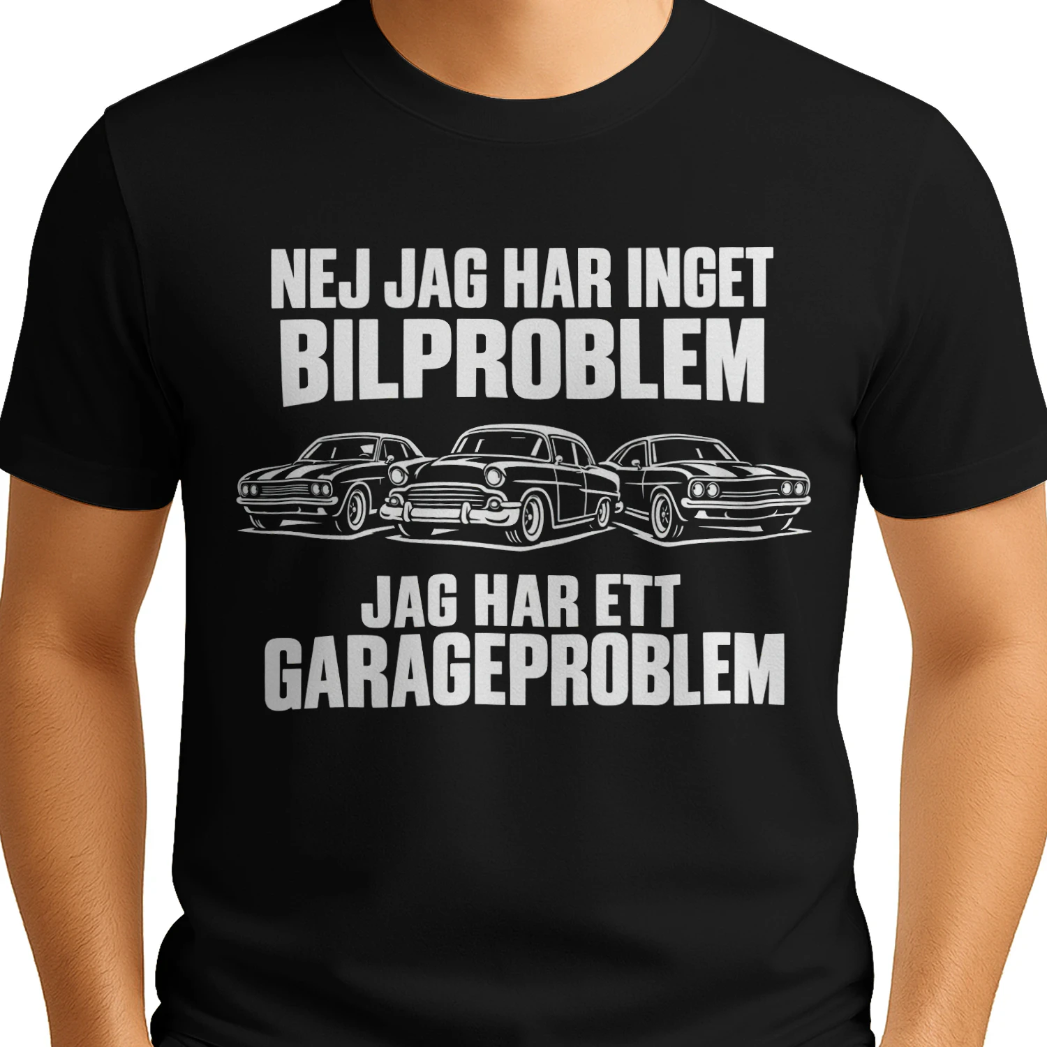 Inget Bilproblem Bara Ett Garageproblem – Rolig Design för Bilälskare