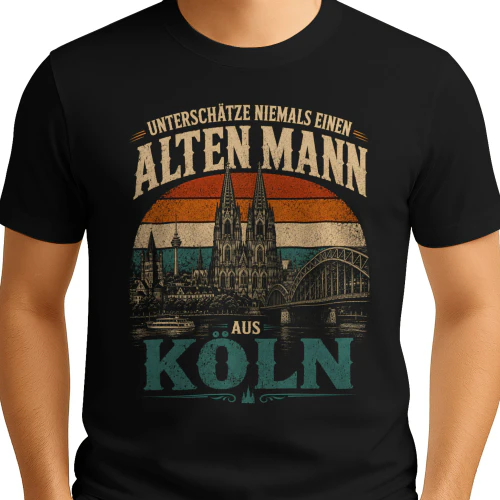 UNTERSCHÄTZE NIEMALS EINEN  ALTEN MANN  AUS  KÖLN