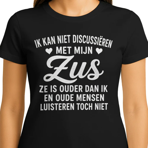 IK KAN NIET DISCUSSIËREN MET MIJN ZUS
