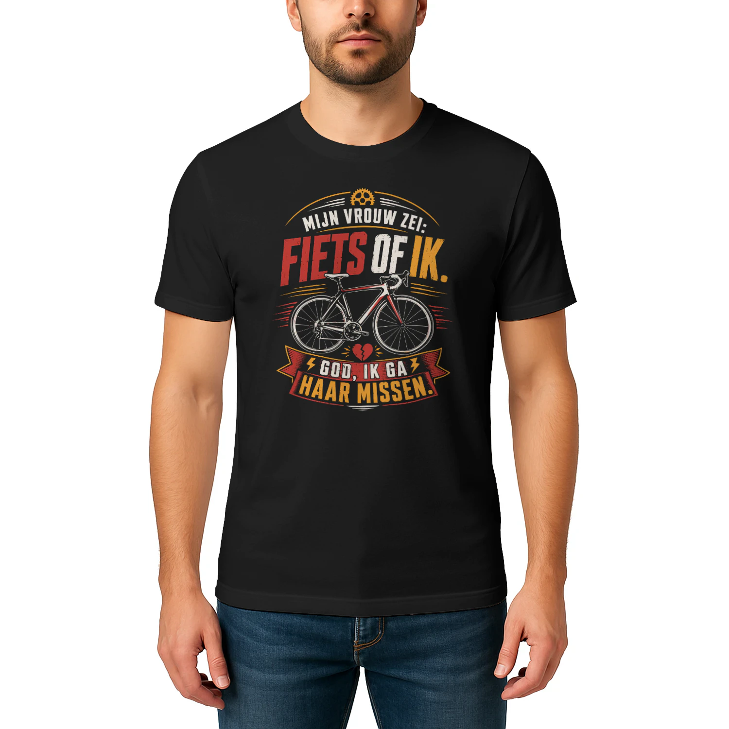 Mijn Vrouw Zei Fiets Of Ik God Ik Ga Haar Missen T-shirt