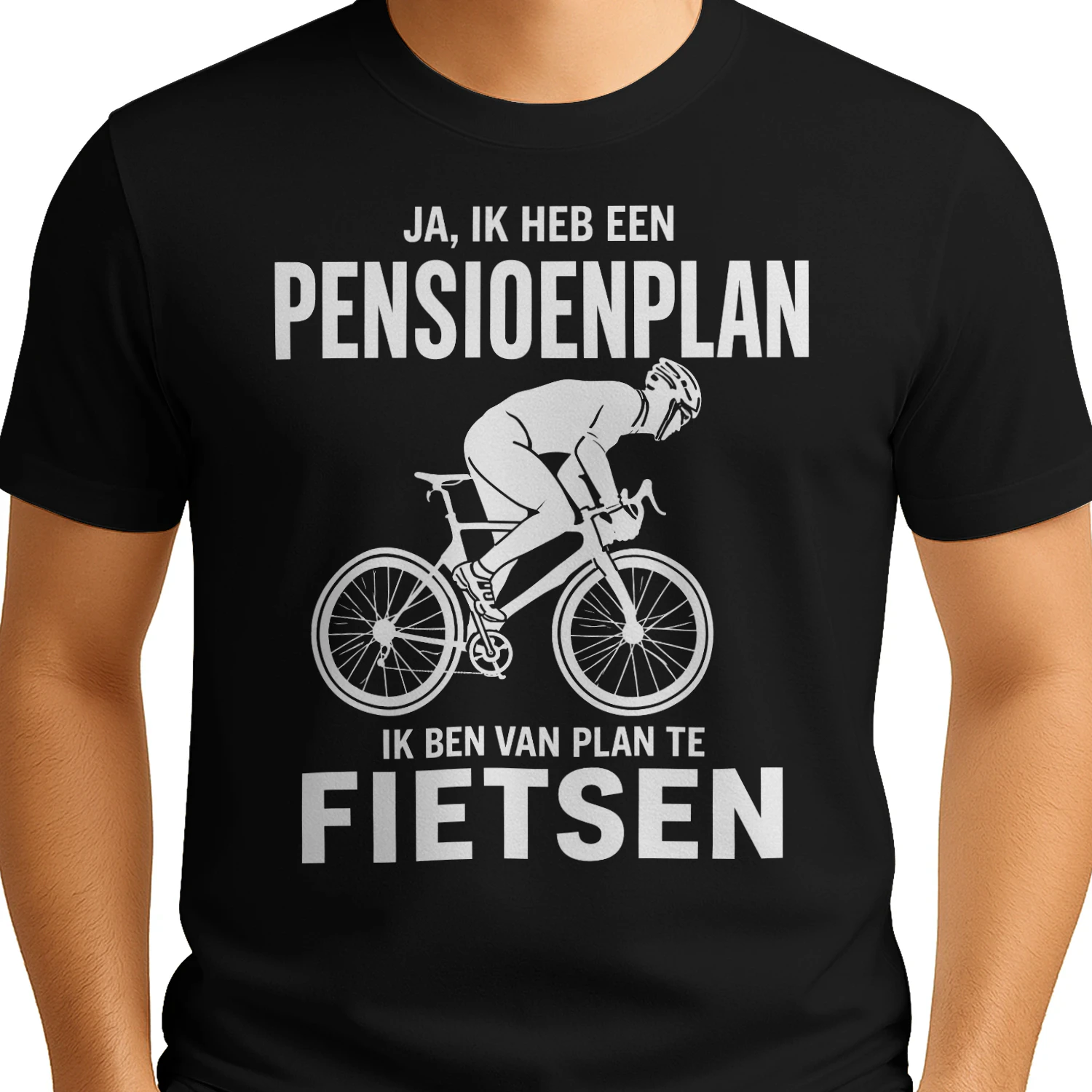 Ja Ik Heb Een Pensioenplan Ik Ben Van Plan Te Fietsen T-shirt
