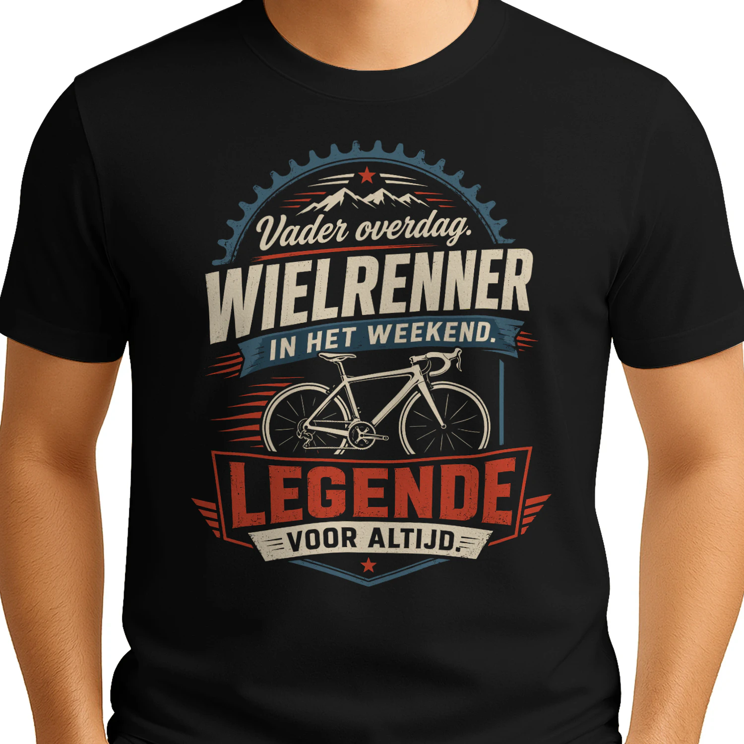 Vader Overdag Wielrenner In Het Weekend Legende Voor Altijd T-shirt