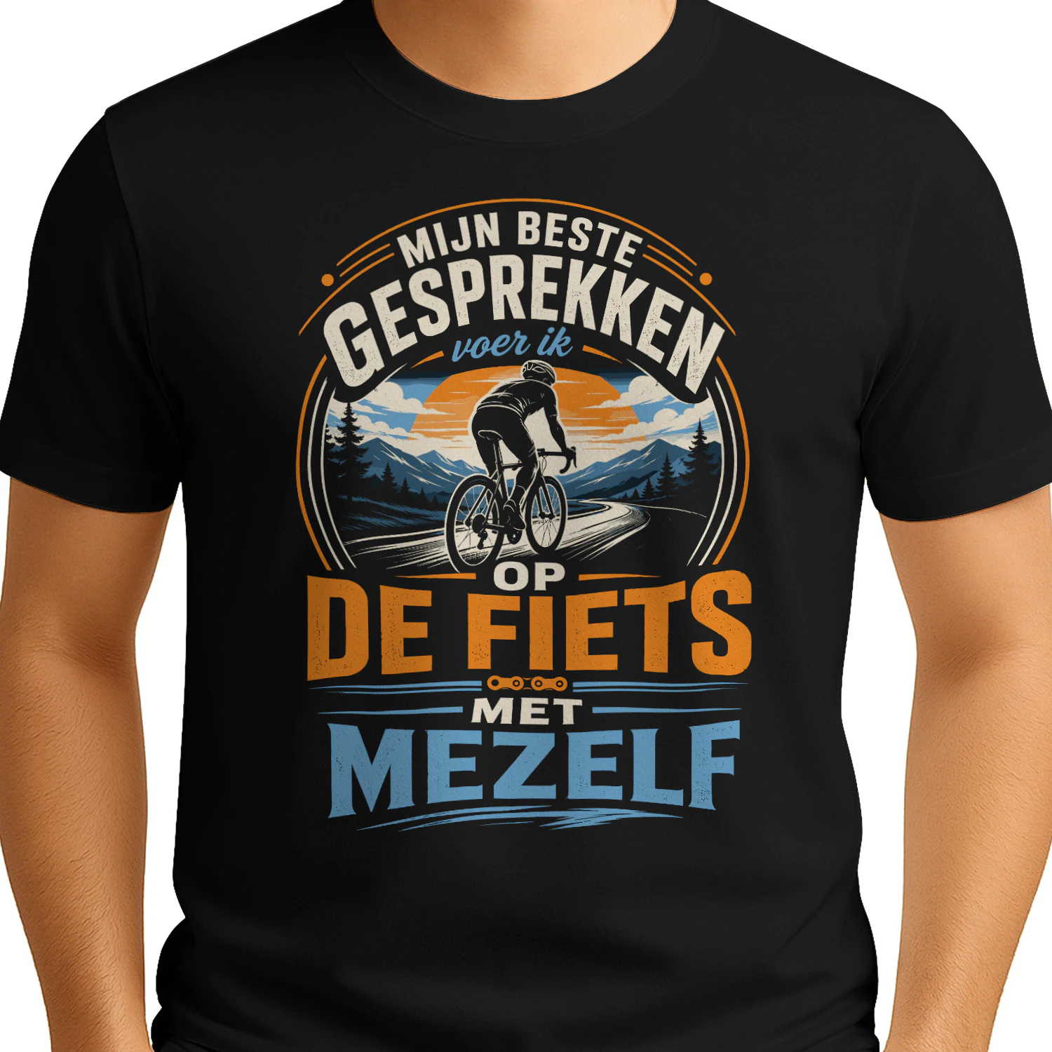 Mijn Beste Gesprekken Voer Ik Op De Fiets Met Mezelf T-shirt