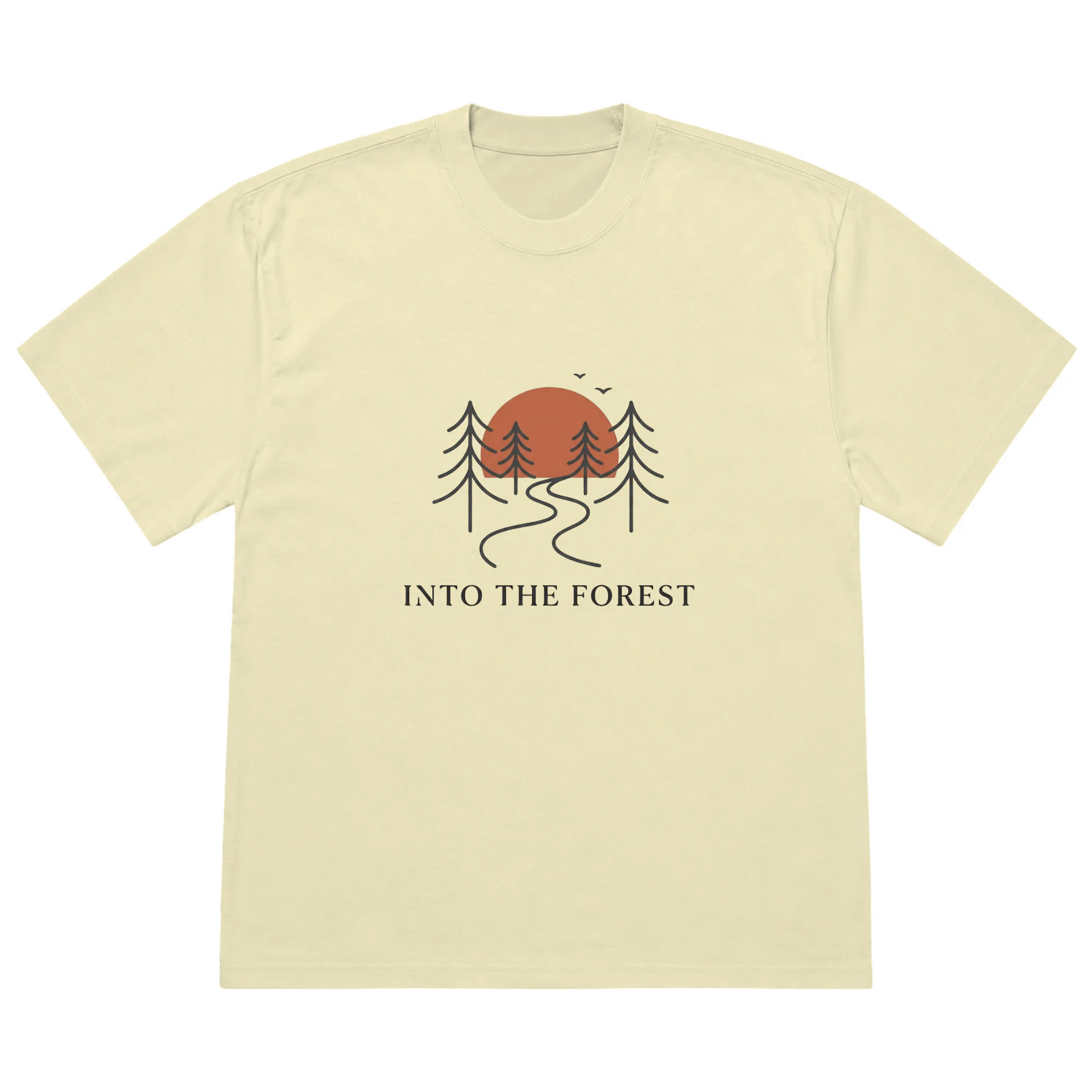 Into The Forest — Heavy Oversized T-Shirt | Light Edition