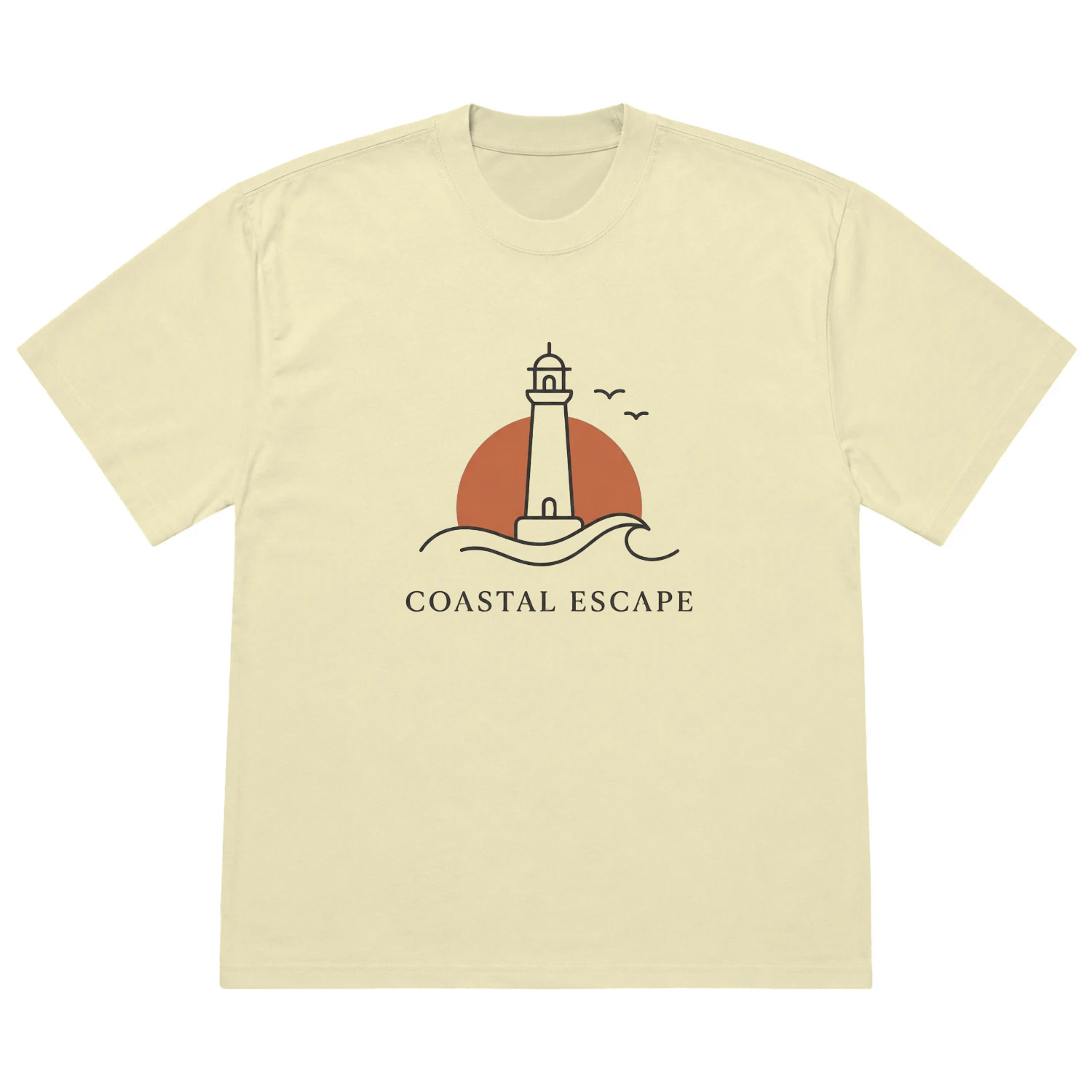 Coastal Escape — Heavy Oversized T-Shirt | Light Edition