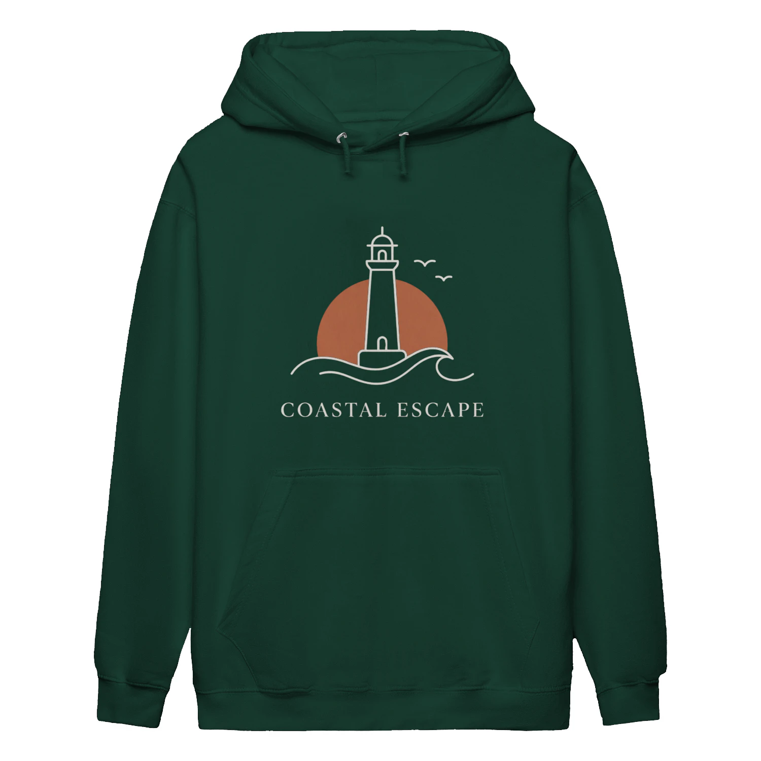 Coastal Escape Hoodie – Dark