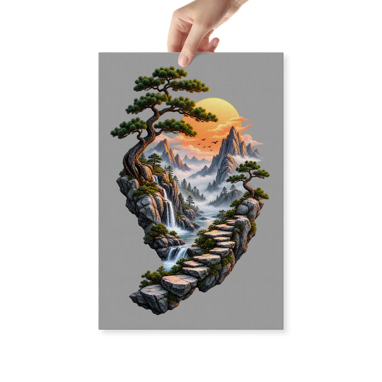 Beautiful Japanese art mural
