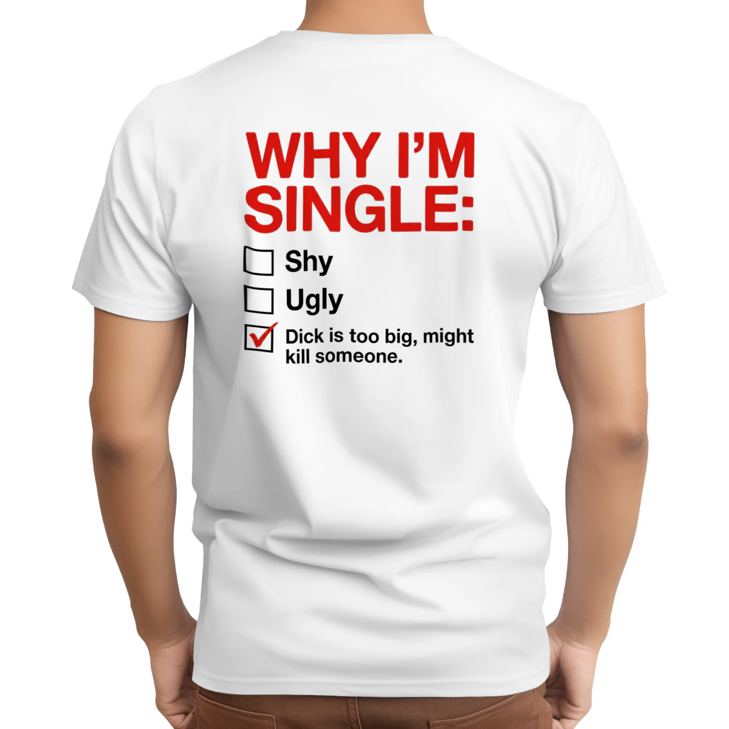 Why I'm Single Funny Adult Humor T-Shirt