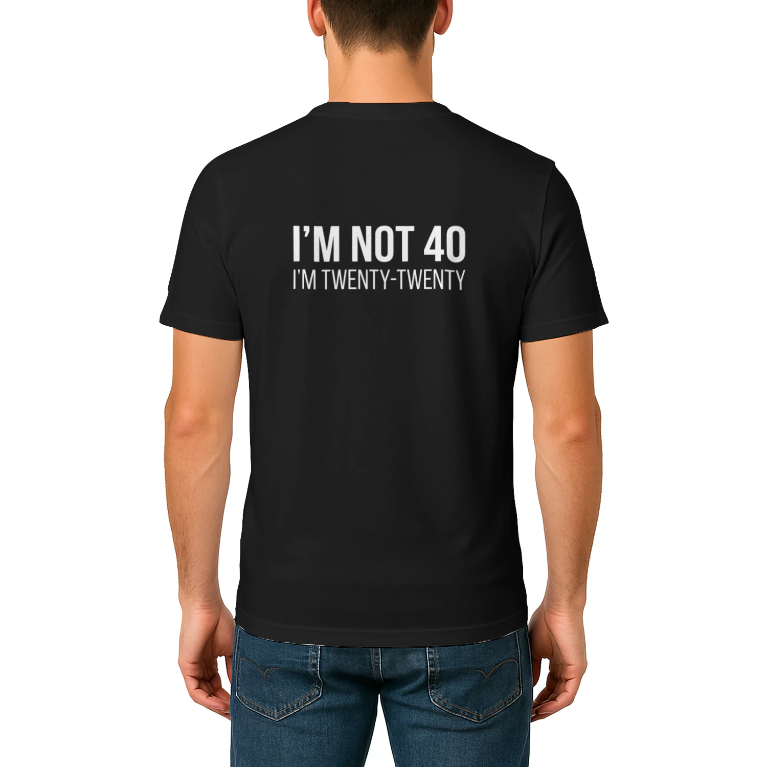 I'M NOT 40, I'M TWENTY-TWENTY Funny 40th Birthday Shirt