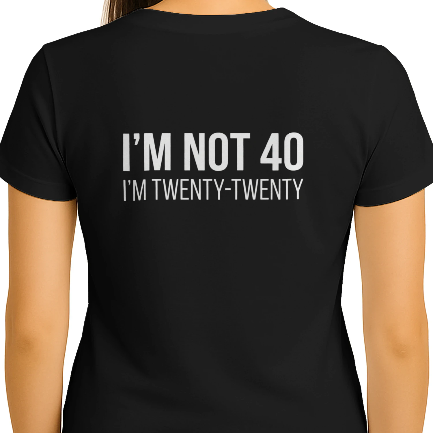 I'M NOT 40, I'M TWENTY-TWENTY Funny 40th Birthday Shirt