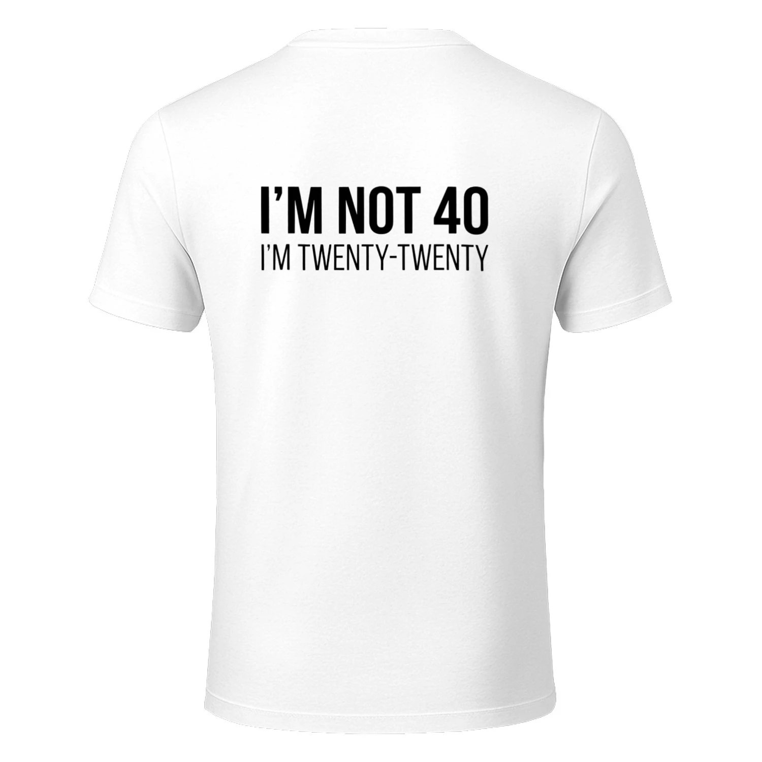 I'M NOT 40, I'M TWENTY-TWENTY Funny 40th Birthday Shirt