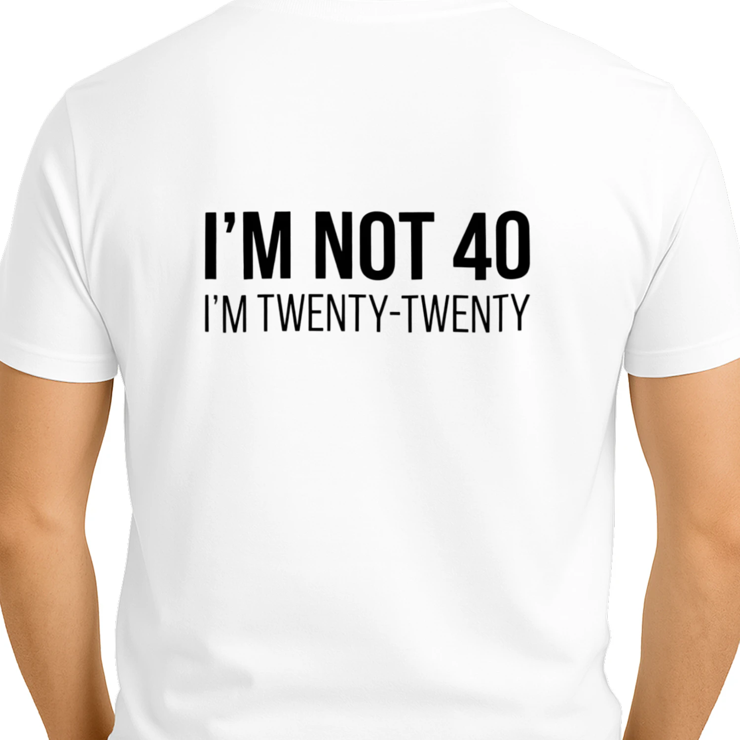 I'M NOT 40, I'M TWENTY-TWENTY Funny 40th Birthday Shirt