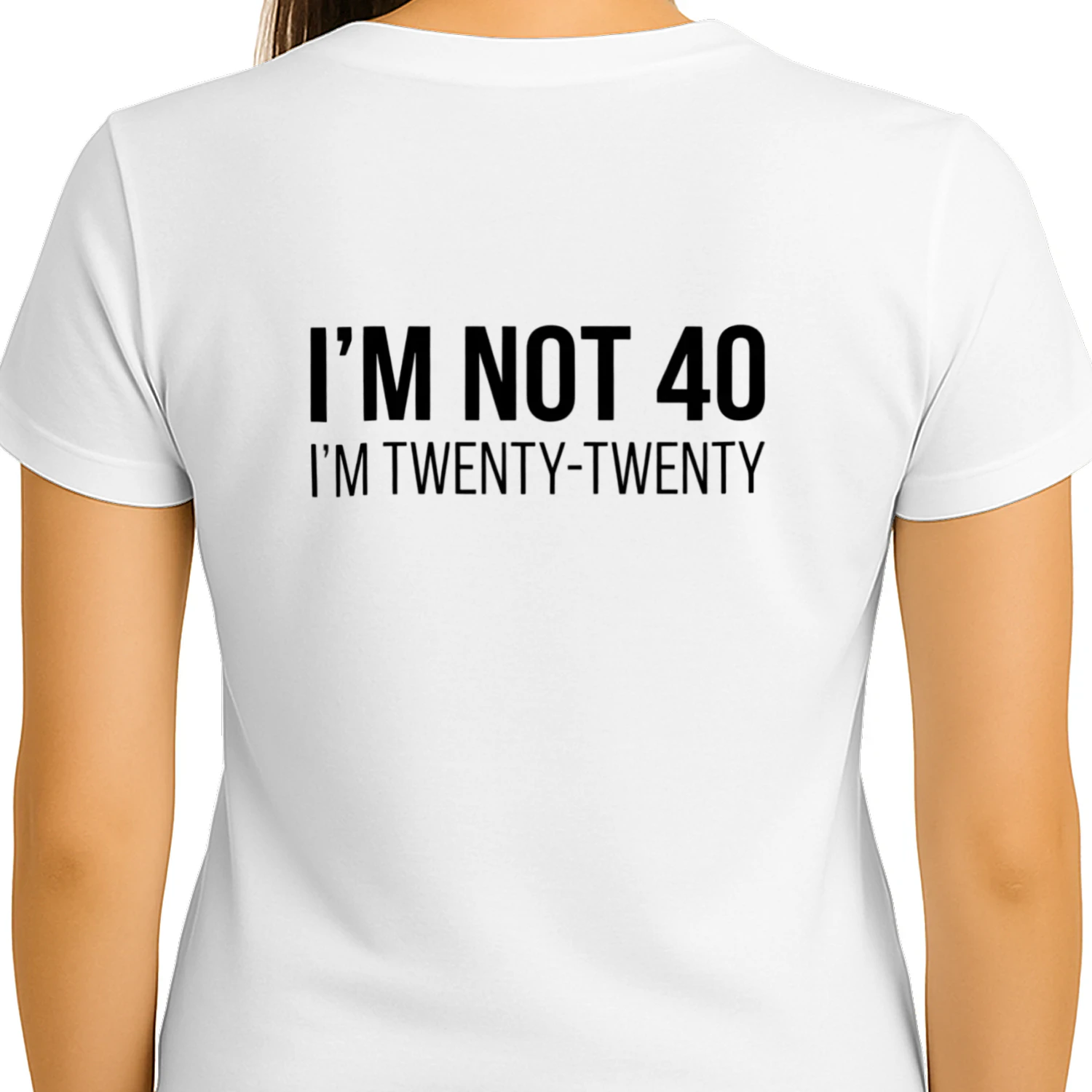 I'M NOT 40, I'M TWENTY-TWENTY Funny 40th Birthday Shirt