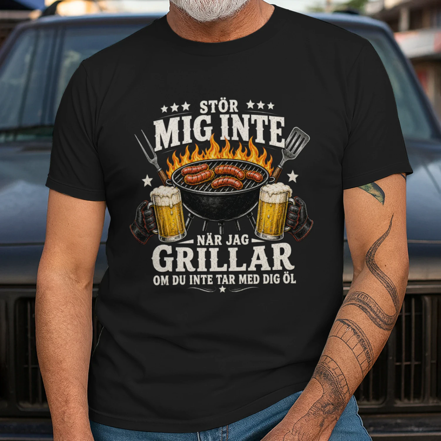 Product name: Don’t Disturb Me When I’m Grilling Unless You Bring Beer T-Shirt