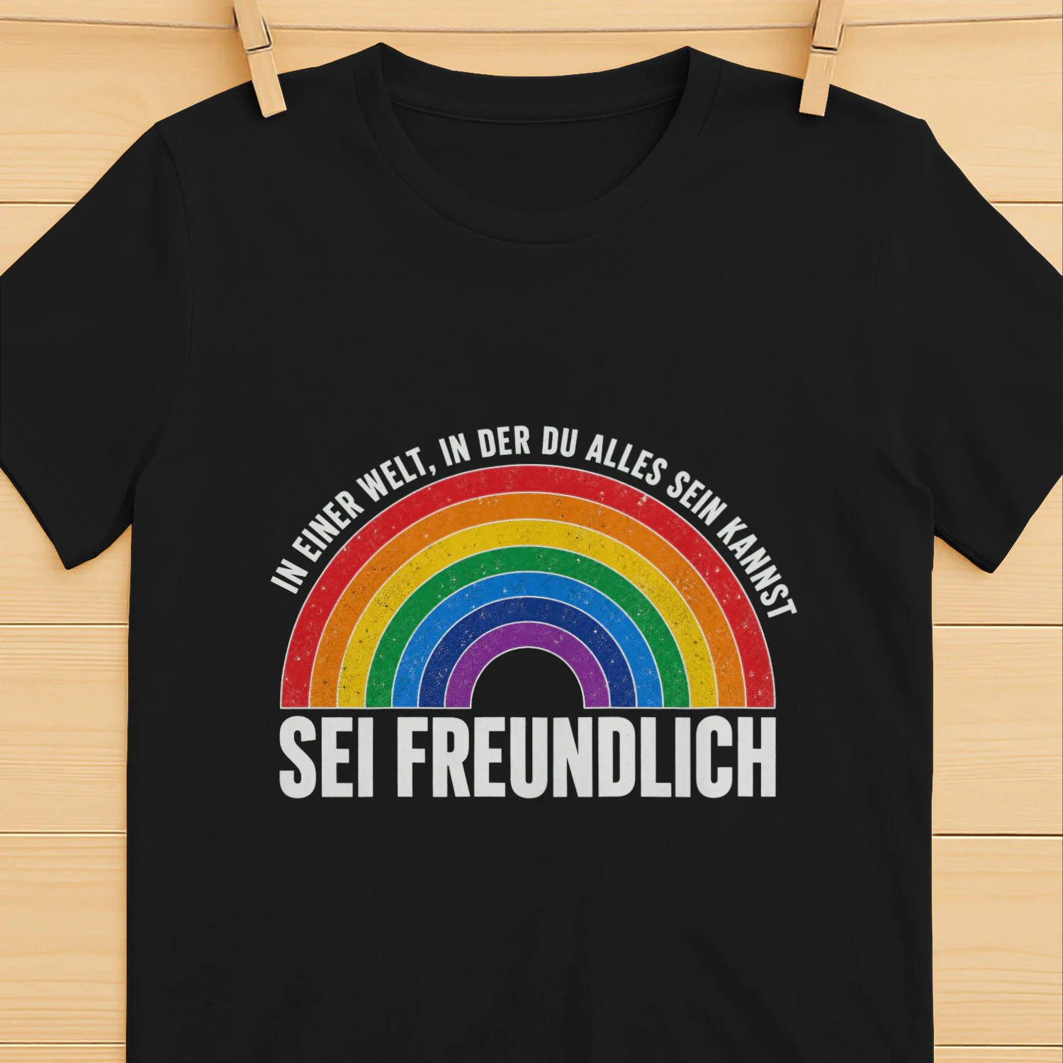 Be Kind German Rainbow T-Shirt