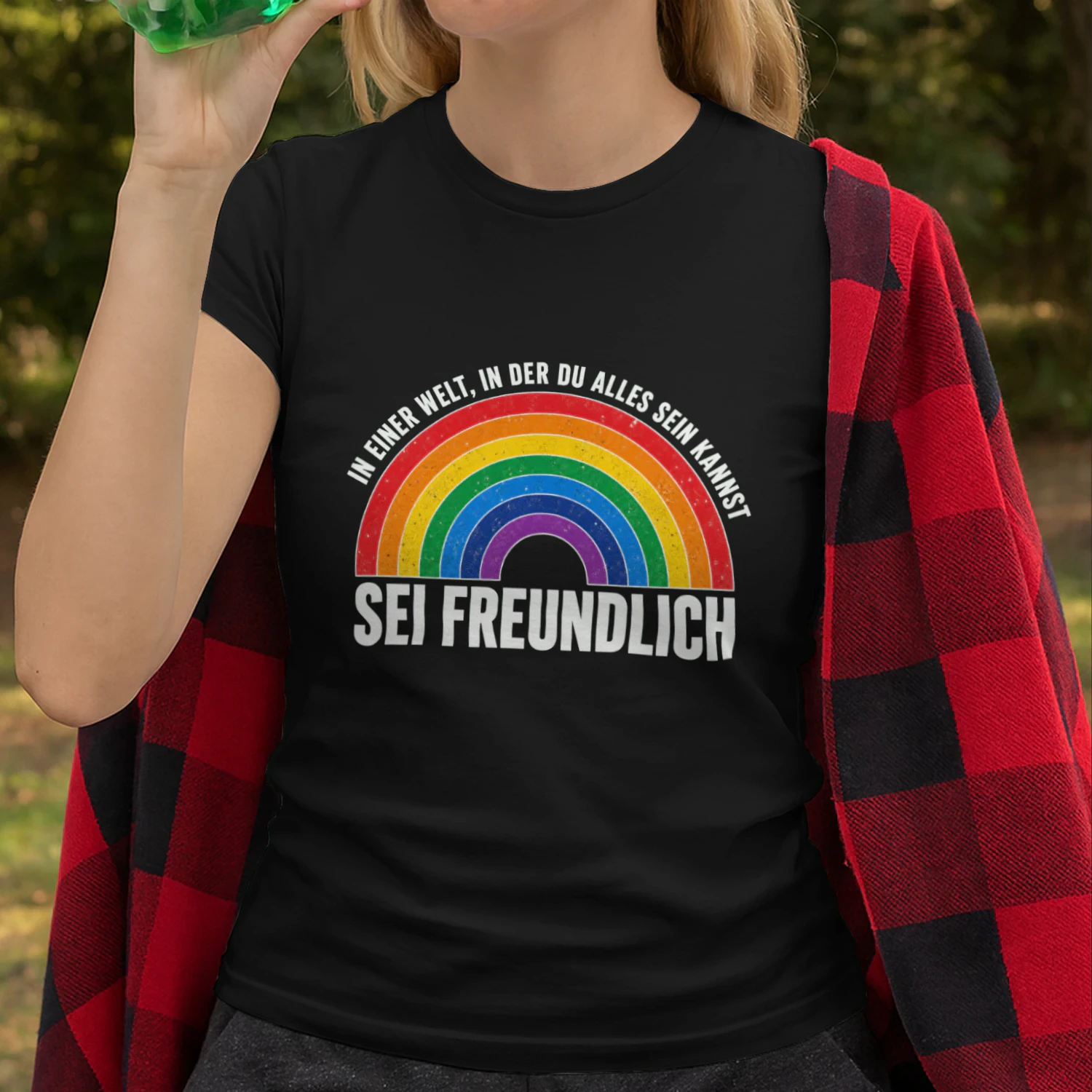 Be Kind German Rainbow T-Shirt