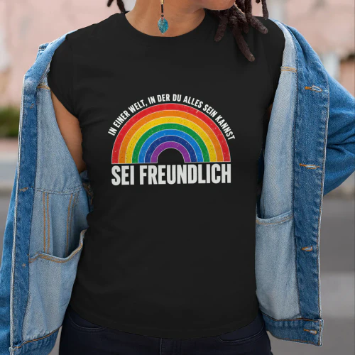 Be Kind German Rainbow T-Shirt