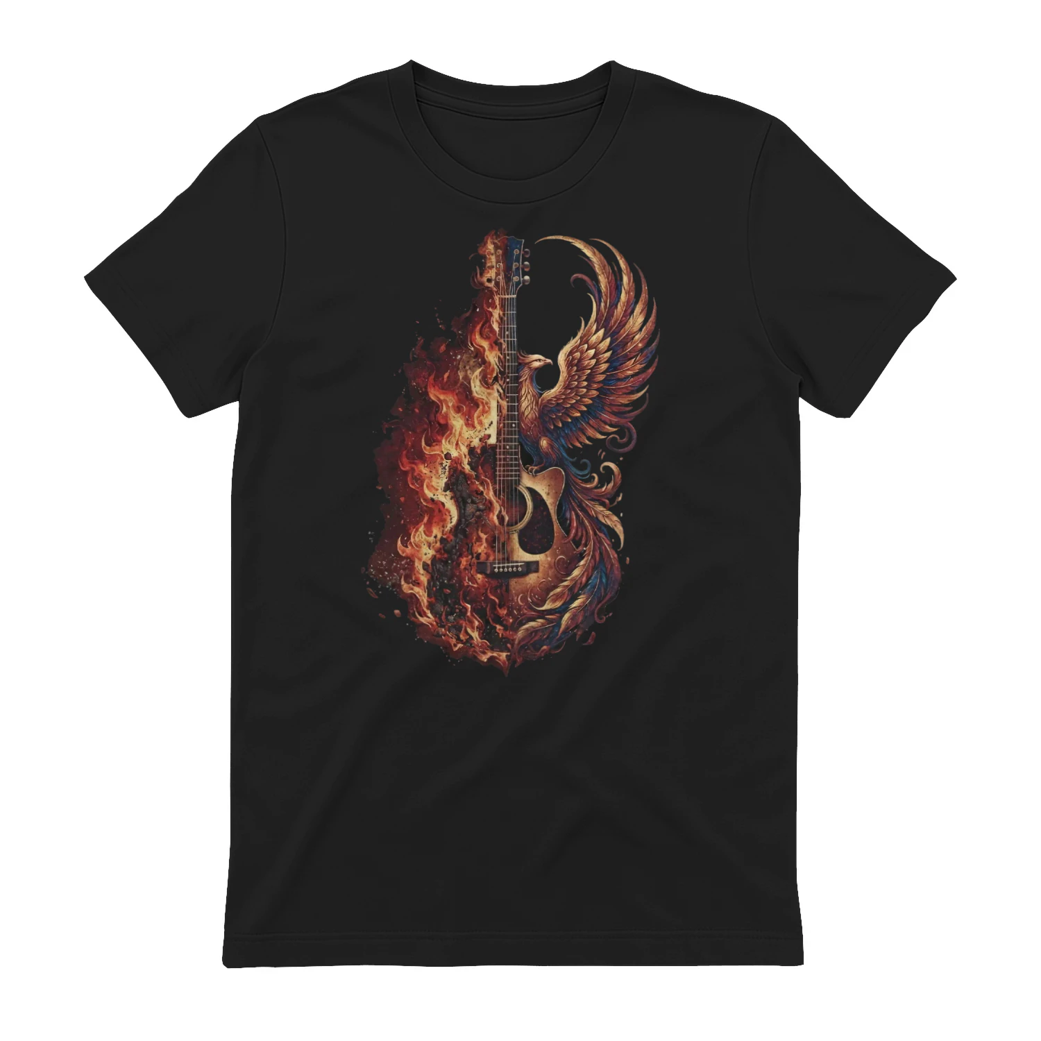 Guitar Fire and Phoenix Guitar Art