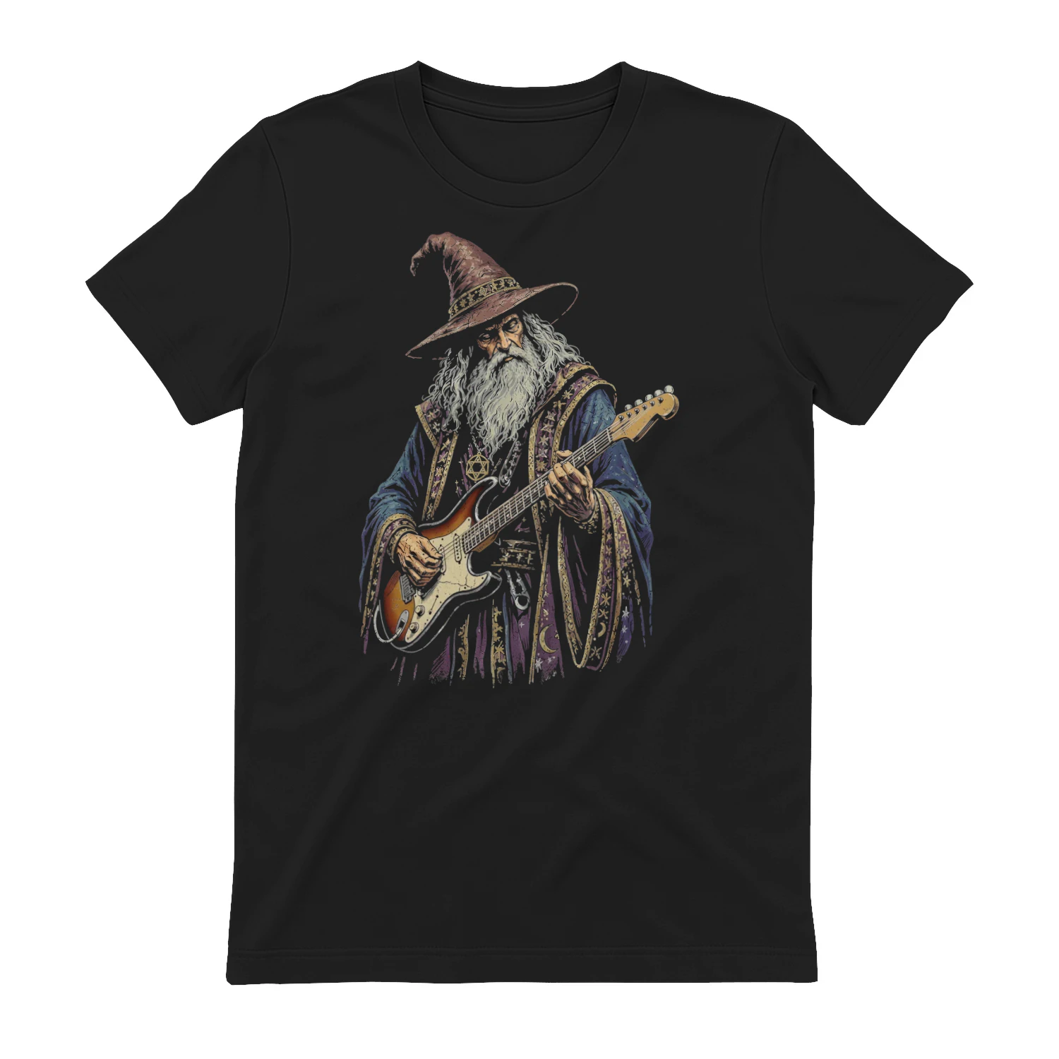 Halloween Guitar Magic Wizard Art