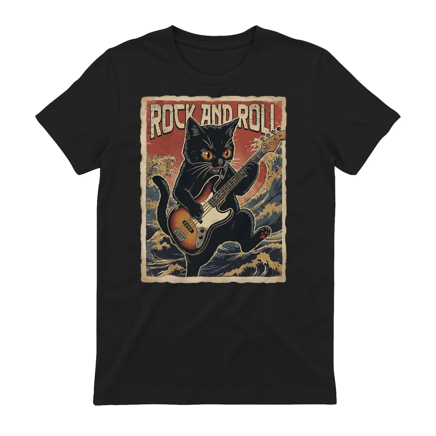 Bass Cat Rock And Roll