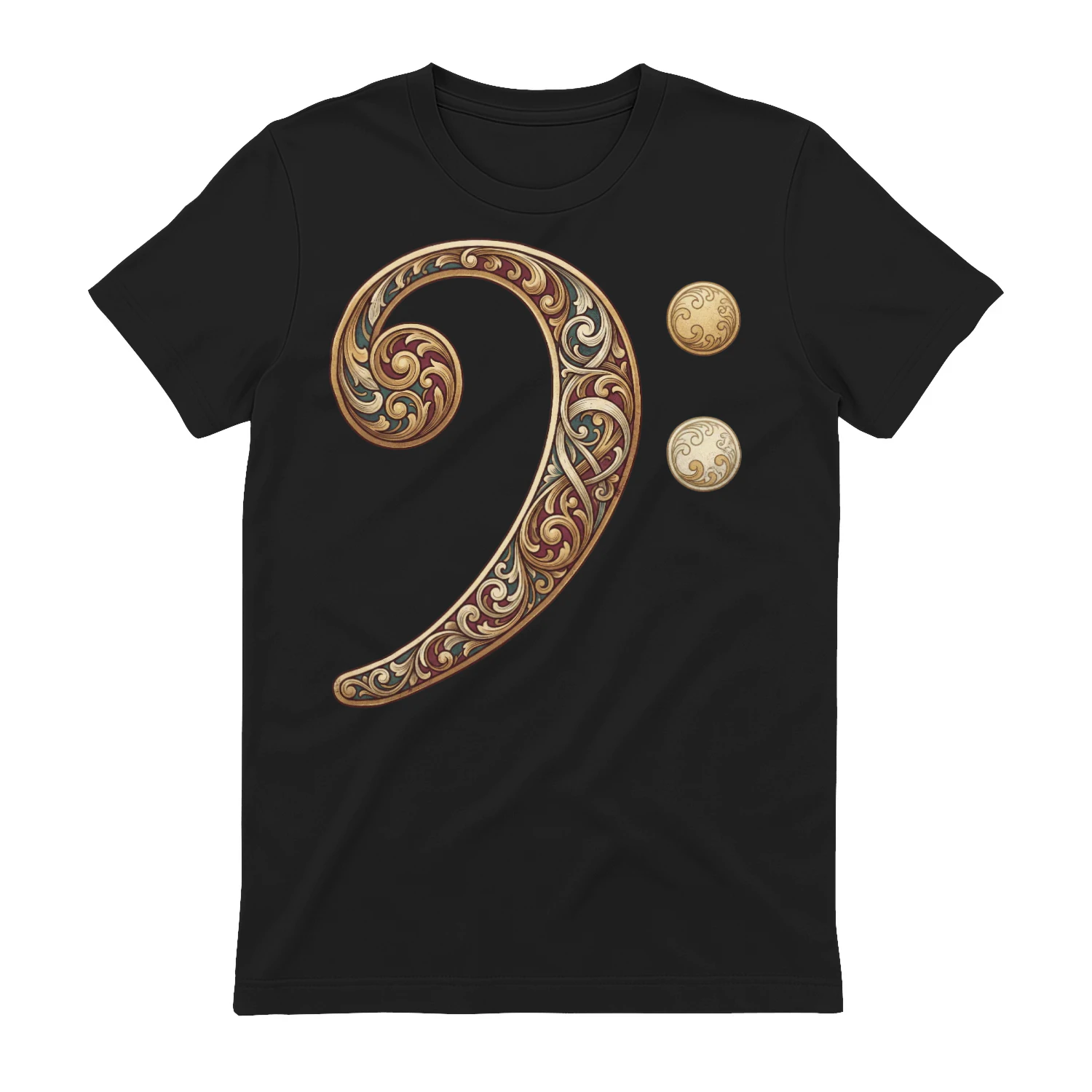 Bass Baroque Bass Clef Artistic Tee