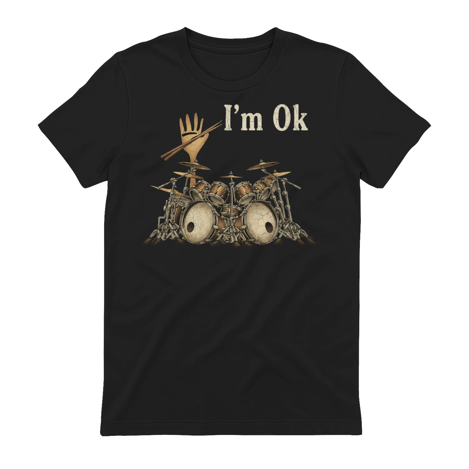 Drum I_m Ok Wooden Hand