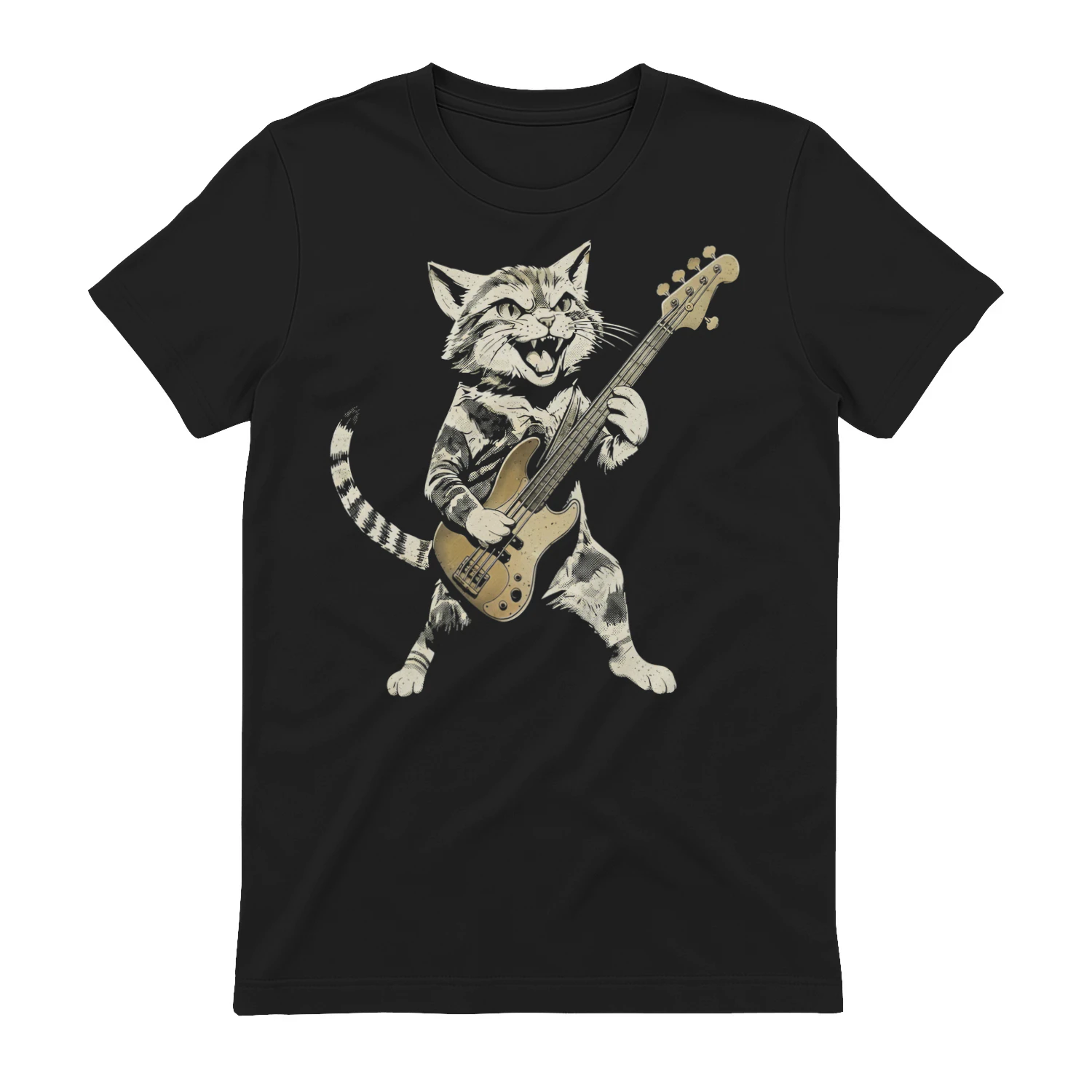 Bass Rockin_ Cat Print
